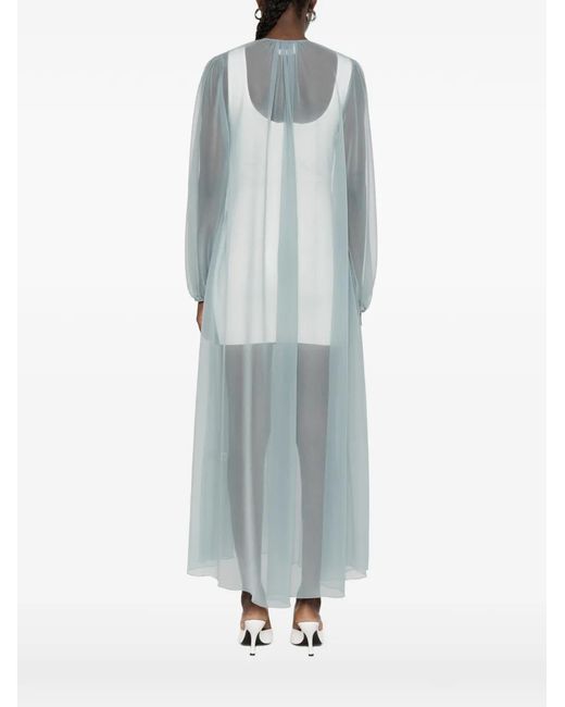 Forte_forte Blue Long-Sleeve Coat