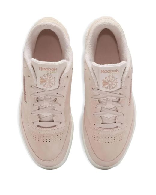 Reebok Pink Suede Leather Trainers