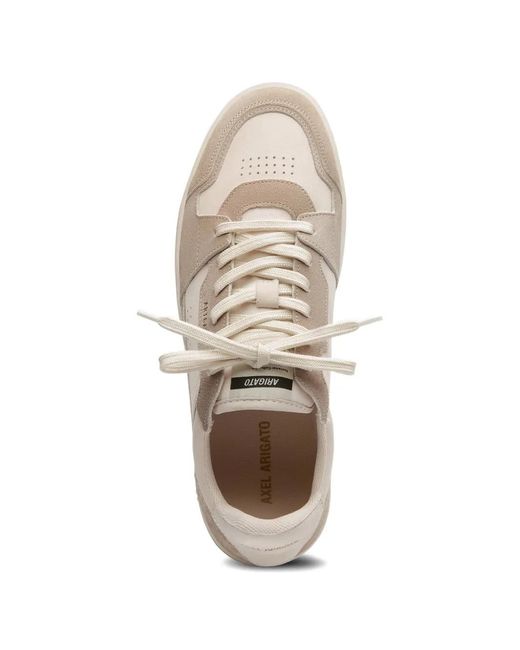 Axel Arigato White Dice Lo Lace-Up Flat Sneakers for men