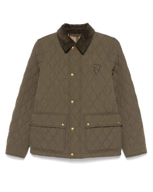 Burberry Green Quilted Jacket