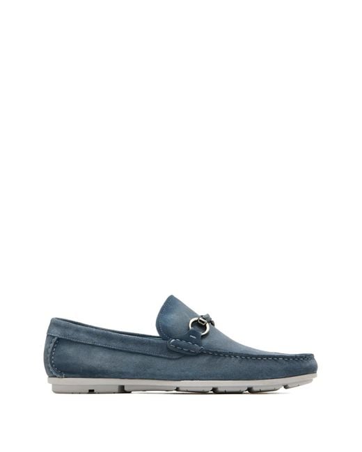 Magnanni Shoes Blue Hardware-Detail Loafers for men