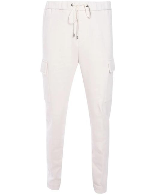 Peserico White Logo-Plaque Track Pants for men