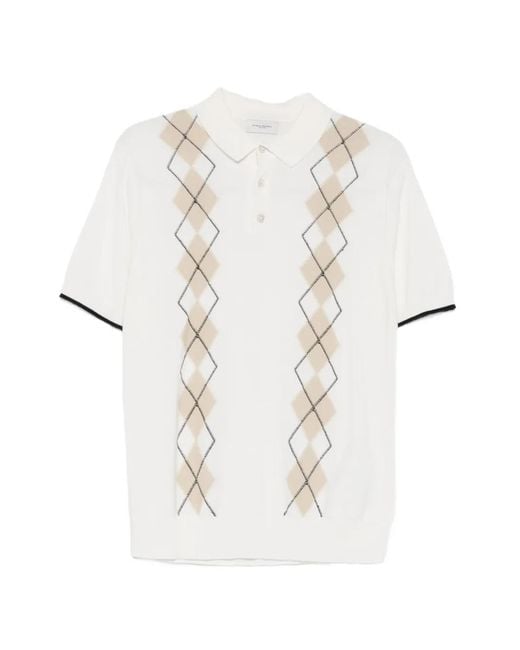 Paolo Pecora White Short-Sleeve Polo Shirt for men
