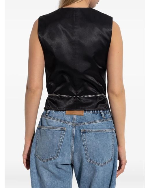 Alexander Wang チェーントリム ベスト Black