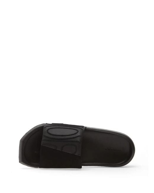 Nike Black Nola Logo-Embossed Slides