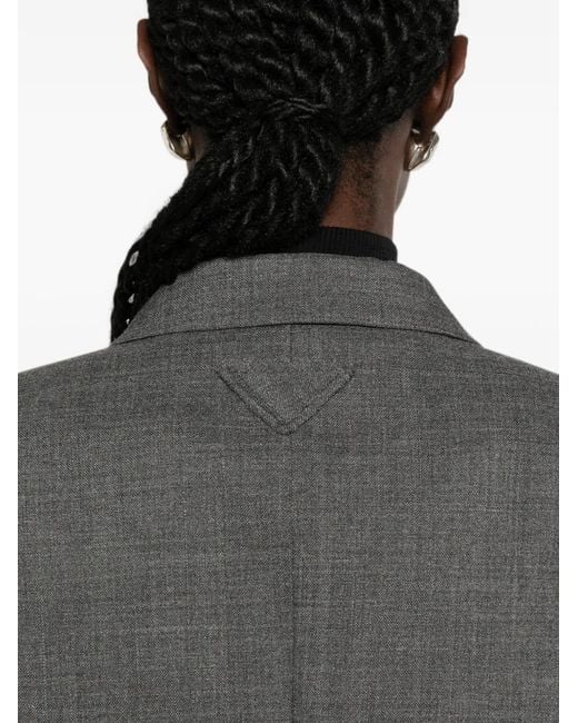 Blazer Con Botones Prada de color Gray