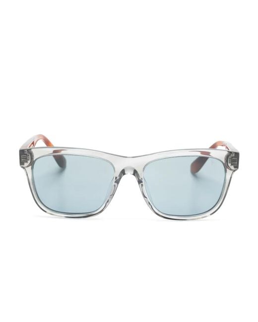 Brunello Cucinelli Blue Wayfarer-Frame Sunglasses