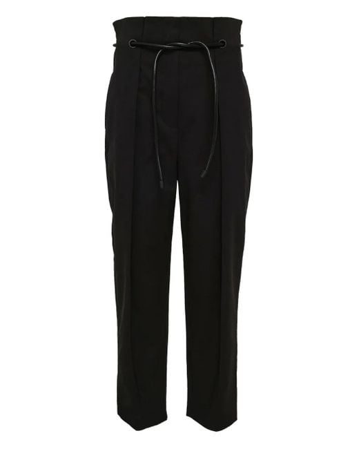 Pantalones con cordones y pinzas 3.1 Phillip Lim de color Black