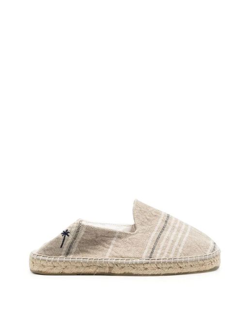 Manebí Natural Striped Slip-On Espadrilles for men