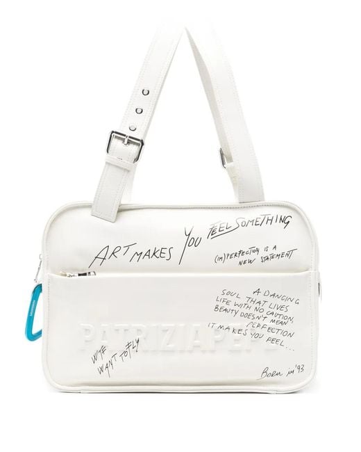 Patrizia Pepe White Im(Perfection) Shoulder Bag