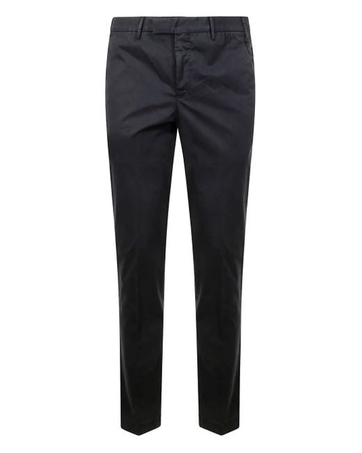 PT Torino Blue Straight-Leg Trousers for men