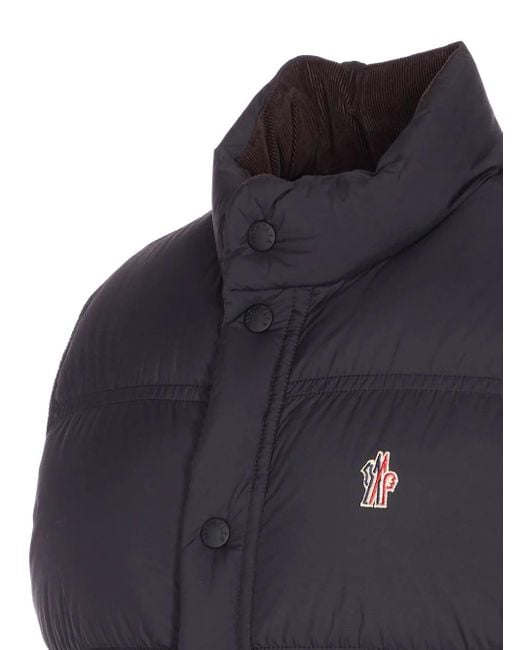 Moncler Blue Logo Padded Vest for men