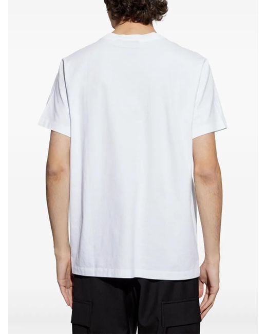 Canada Goose White Logo Cotton T-Shirt for men