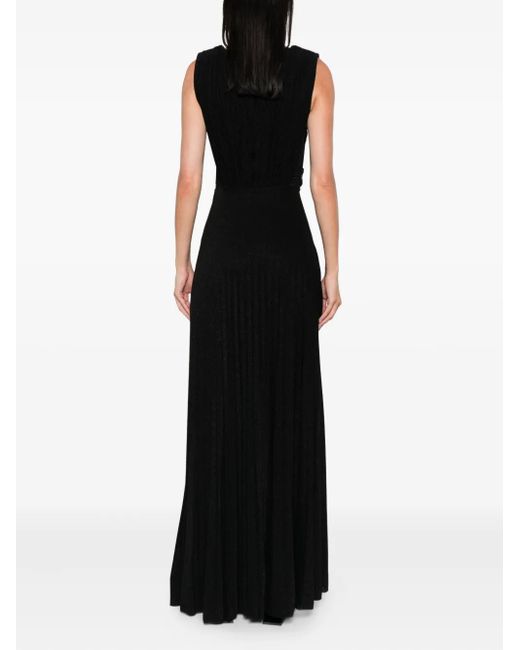 Maxi Dresses Elisabetta Franchi en coloris Black