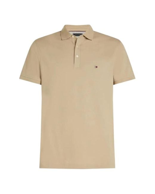 Tommy Hilfiger Natural Logo-Embroidered Polo Shirt for men