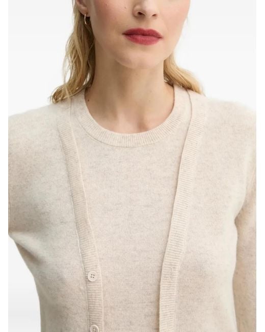 Munthe White Layered Wool Sweater