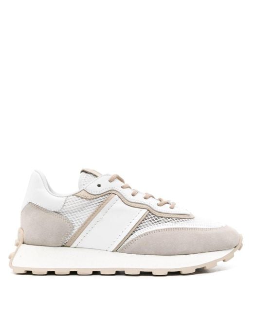 Tod's White Panelled Sneakers