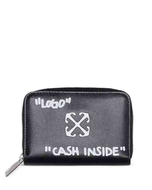 Off-White c/o Virgil Abloh Gray Jitney Zip Coin Purse