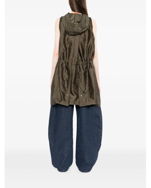 Sacai Green Hooded Jacket