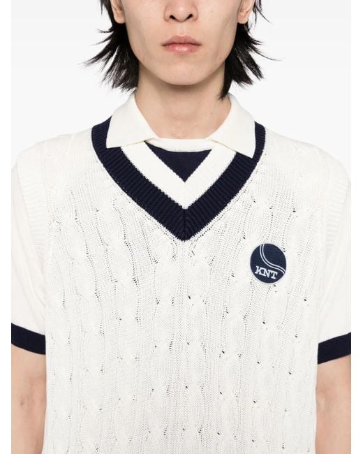 Chaleco De Punto Kiton de hombre de color Blue