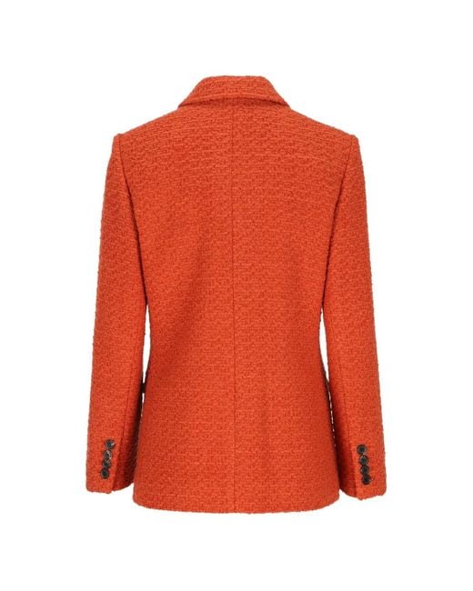 Saint Laurent Orange Single-Breasted Jacket