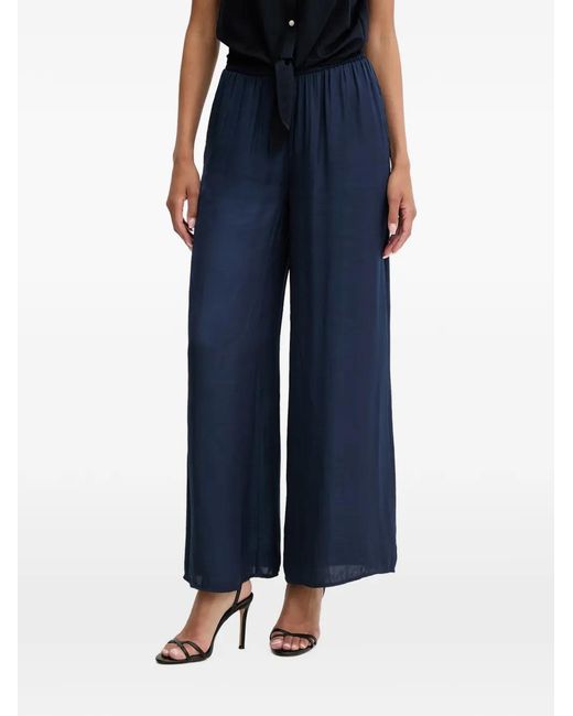 Morgan Blue Elasticated Palazzo Pants
