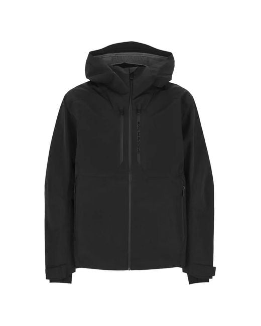 Sail Racing Black Ocean Hood Logo-Print Jacket for men