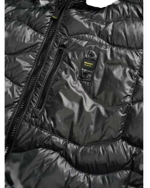 Blauer Gray Wave Hooded Jacket for men