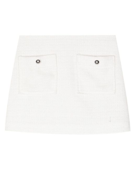Reformation White Aurelia Mini Skirt
