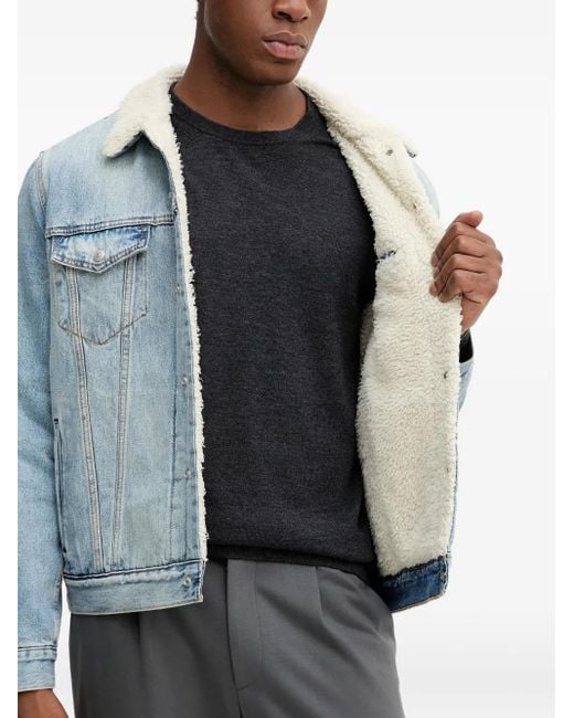 Levi's Type III Sherpa Trucker-Jacke in Blue für Herren