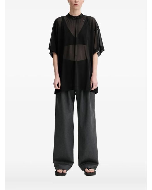 Top con cuello alto Won Hundred de color Black