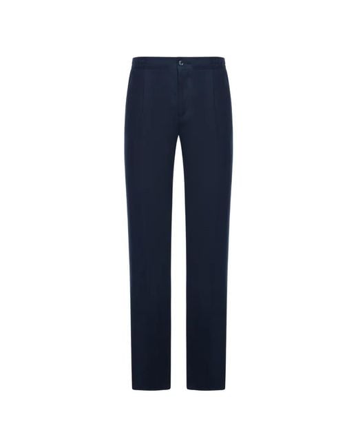 Kiton Elastische Broek in het Blue voor heren