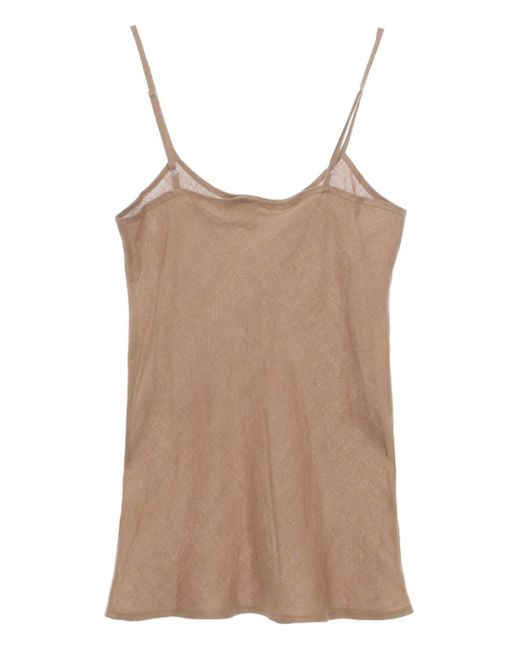 Baserange Natural Dydine Linen Camisole Top