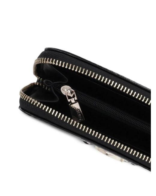 Guess Black Logo-Plaque Wallet