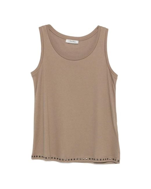 Max Mara Brown 'Max Mara Elegant Casual Top