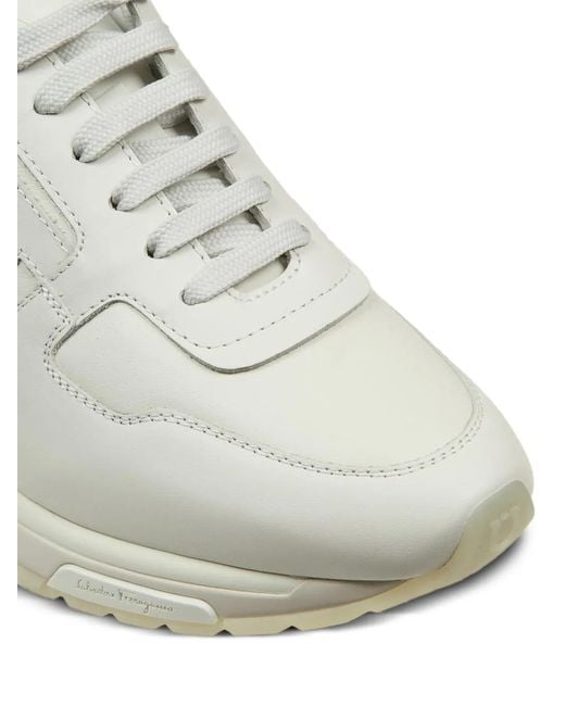 Ferragamo White Brooklyn Sneakers