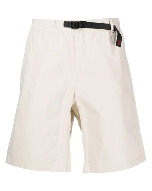 Gramicci White Buckle-Fastening Waistband Shorts for men