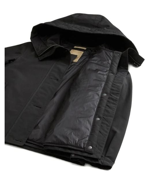 Woolrich Black Quilted Hooded Jacket