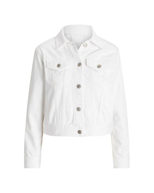 Ralph Lauren White Button-Up Denim Jacket