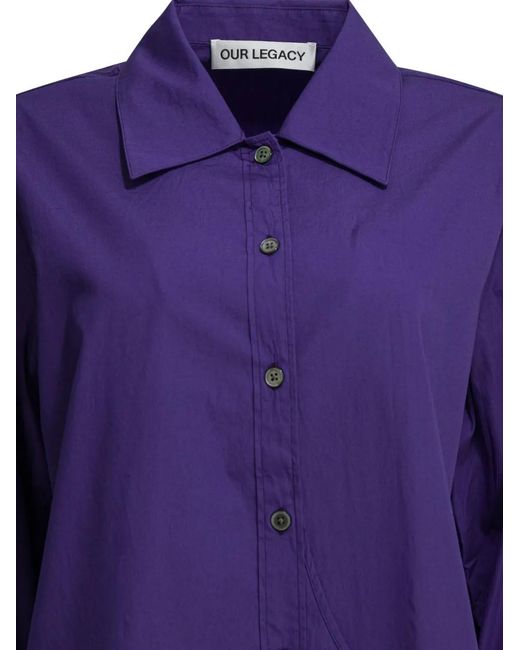 Blusa Con Botones Our Legacy de color Purple