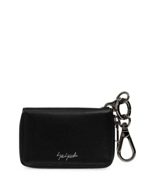Discord Yohji Yamamoto Black Leather Pouch Keychain for men