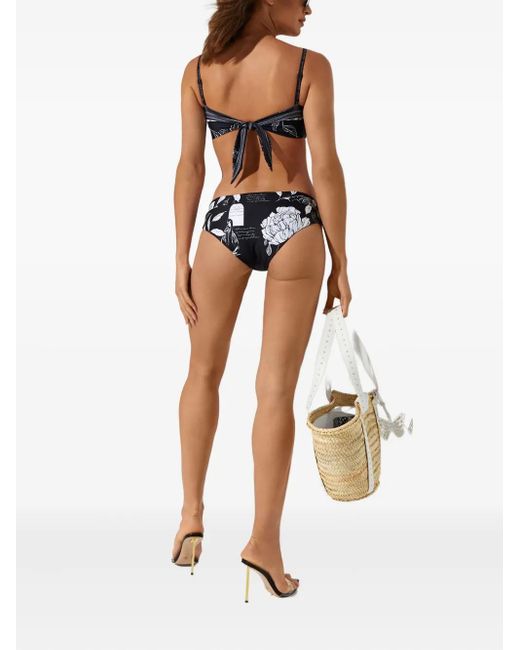 Agua Bendita Black Sydelle Printed Bikini Bottom