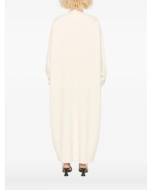 Jil Sander Natural Button-Front Coat