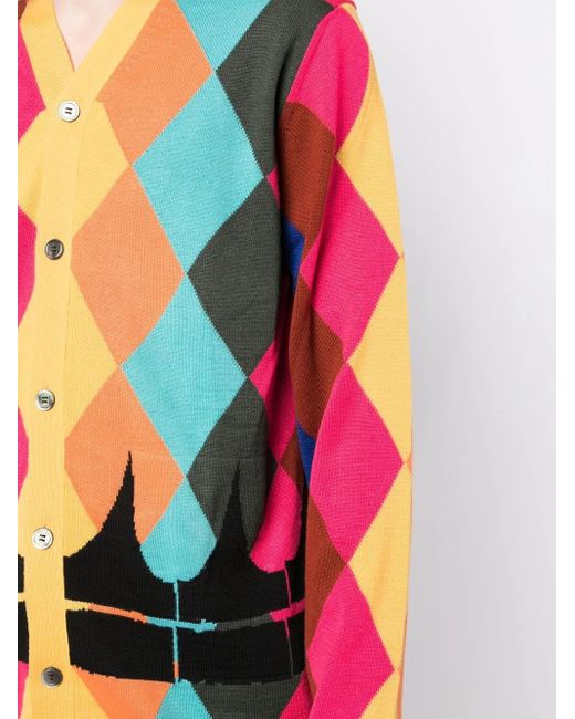 Comme des Garçons Red Wool Cardigan for men