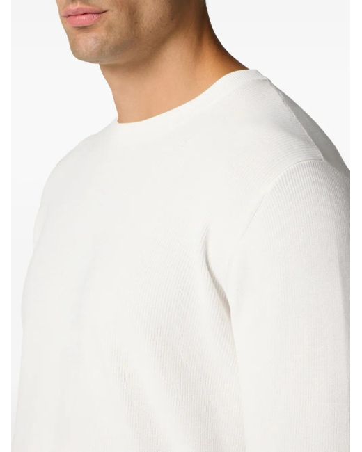Brooks Brothers White Jersey Sweatshirt for men