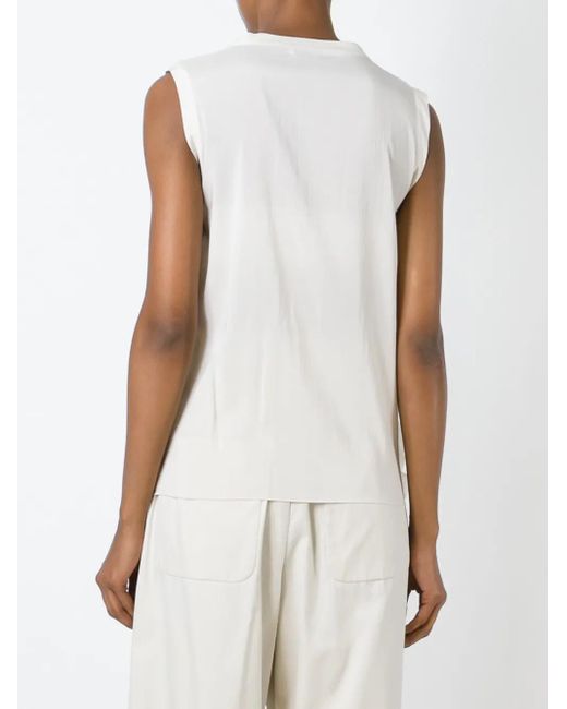 Brunello Cucinelli アップリケ トップス Natural