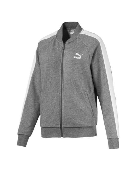 PUMA Gray Zip-Up Long-Sleeve Sweatshirt