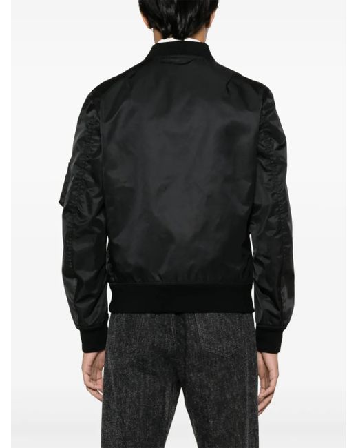 メンズ Valentino Garavani ジップアップ ボンバージャケット Black