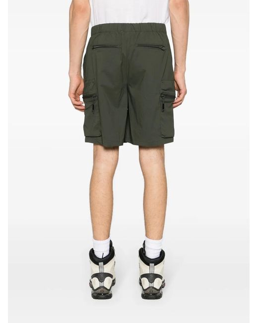 Rains Green Tomar Drawstring Ripstop Shorts