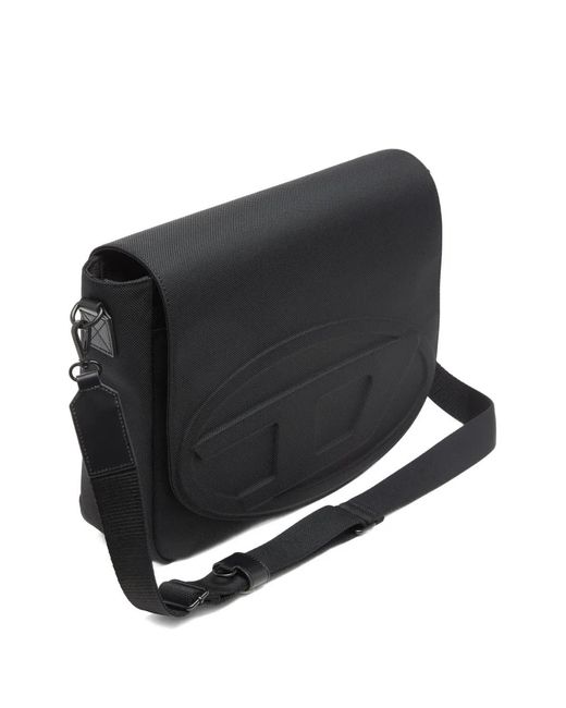 DIESEL Black 1Dr Messenger Bag for men